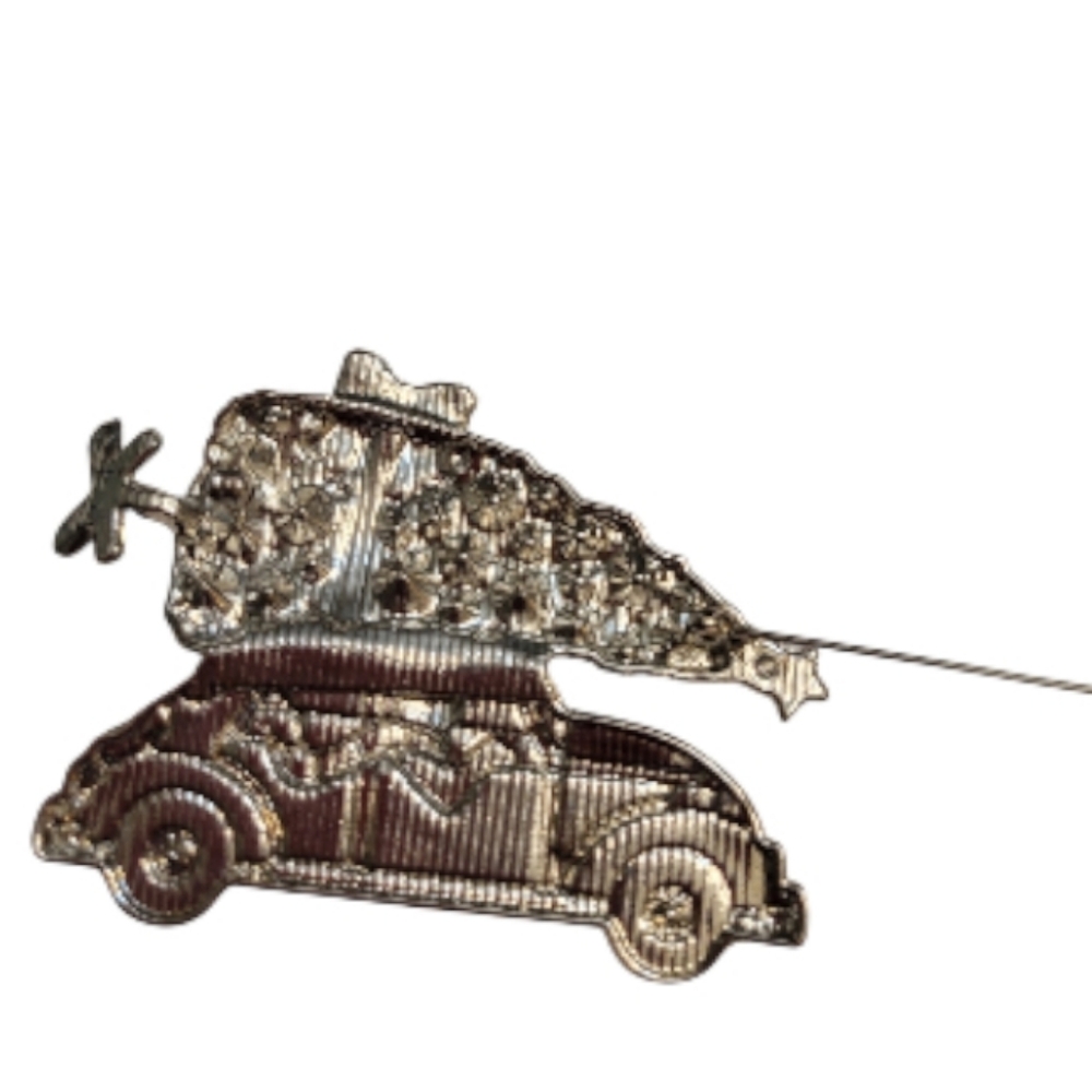 Vintage Whimsical Cat Driving a Car with a Xmas tree🎄 - Picture 6 of 6